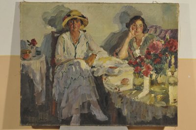 Zapada jesienny wieczór, 1915 autorstwa Sergei Arsenevich Vinogradov