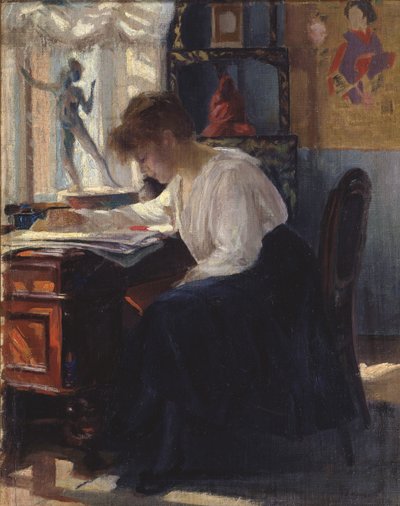 W gabinecie autorstwa Sergei Arsenevich Vinogradov