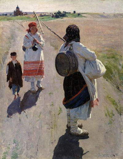 W drodze do pracy autorstwa Sergei Arsenevich Vinogradov