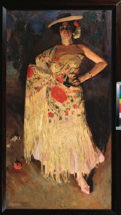 Tancerz - obraz Siergieja Arseniewicza Winogradowa (1869-1938), olej na płótnie autorstwa Sergei Arsenevich Vinogradov