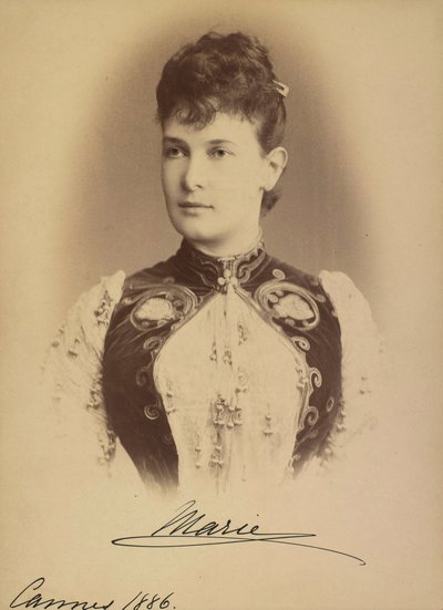 Marie Pavlovna de Russie - Wielka Księżna Maria Pawłowna Rosji (1854-1920), autorstwa Lewickiego, Siergieja Lwowicza (1819-1898). Fotografia żelatynowa srebrna autorstwa Sergei Lvovich Levitsky