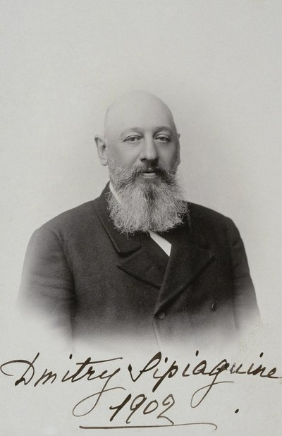 Portret Dmitrija Siergiejewicza Sipyagina 1853-1902, 1902 autorstwa Sergei Lvovich Levitsky