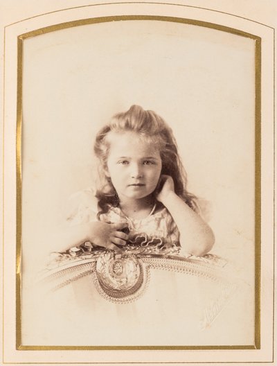 Tatiana Nikołajewna de Russie (1897-1918) - wielka księżna Tatiana Rosji, autorstwa Lewickiego, Siergieja Lwowicza (1819-1898). Zdjęcie albuminy autorstwa Sergei Lvovich Levitsky