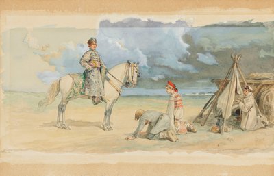 Przybycie bojara. autorstwa Sergei Sergeyevich Solomko