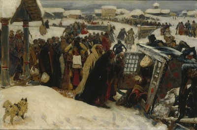 Przybycie wojewody, 1907 autorstwa Sergej Vasilevic Ivanov