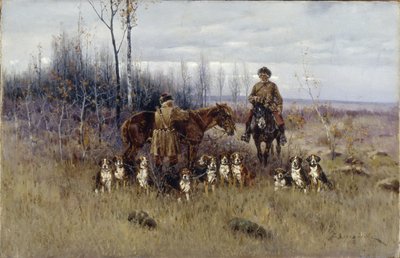 Polowanie na lisa autorstwa Sergey Semyonovich Voroshilov