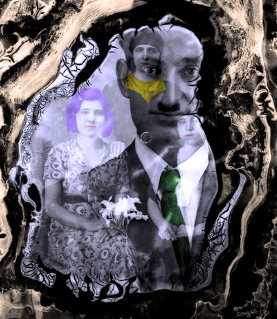 Timeless Connections, 2022 (media mieszane) autorstwa Sergis Adamos