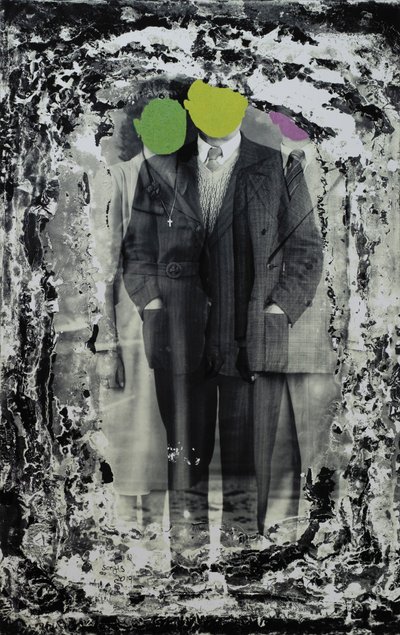 Nieoczekiwane spotkanie, 2019 (mixed media) autorstwa Sergis Adamos