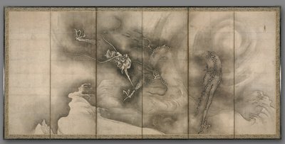 Smok i Tygrys, 1500s. autorstwa Sesson Shkei