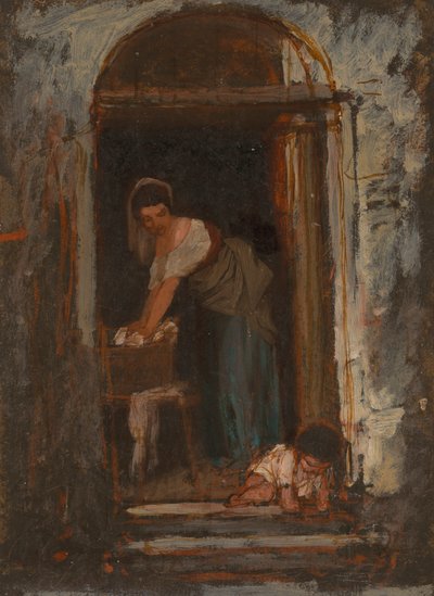 Stella i dziecko autorstwa Severin Falkman
