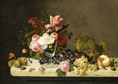 Kwiaty i Owoce, autorstwa Severin Roesen