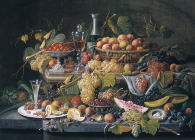 Martwa natura: owoc, 1855. autorstwa Severin Roesen