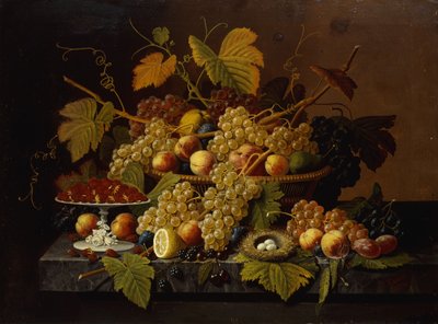 Martwa natura z owocami, 1854 autorstwa Severin Roesen