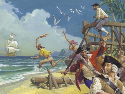 Podróż admirała Ansona dookoła świata w 1740 r. autorstwa Severino Baraldi