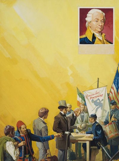 Amerykańska wojna domowa autorstwa Severino Baraldi