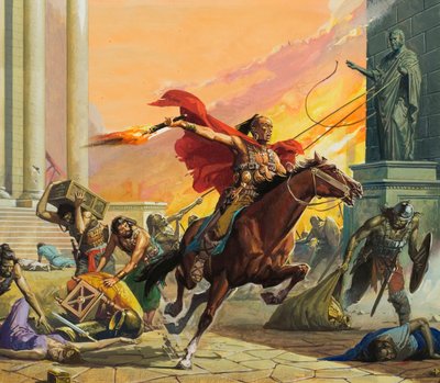 Barbarzyńcy u bram autorstwa Severino Baraldi