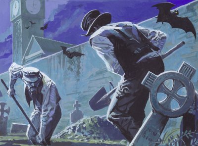 Burke i Hare, Grabieżcy i mordercy (gwasz na papierze) autorstwa Severino Baraldi