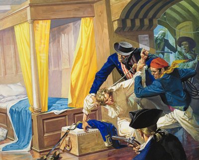 Kapitan William Bligh (1754-1817) (gwasz na papierze) autorstwa Severino Baraldi