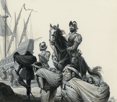 Francisco Pizarro i jego konkwistadorzy autorstwa Severino Baraldi