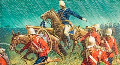 Lord Chelmsford i jego ludzie w wojnach zuluskich autorstwa Severino Baraldi