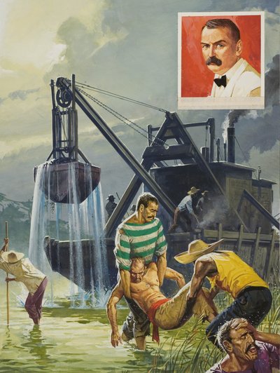 Kanał Panamski autorstwa Severino Baraldi