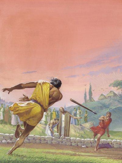 Romulus i Remus (gwasz na papierze) autorstwa Severino Baraldi