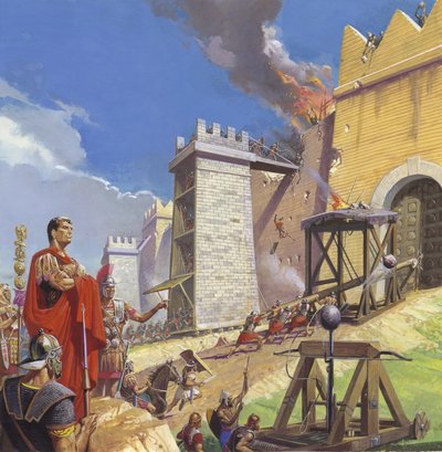 Scipio Aemilianus prowadzący atak na Kartaginę autorstwa Severino Baraldi