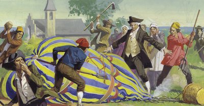 The Balloon Brothers (gwasz na papierze) autorstwa Severino Baraldi