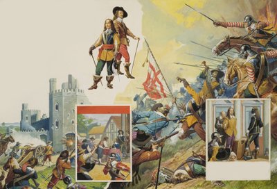 Angielska wojna domowa autorstwa Severino Baraldi