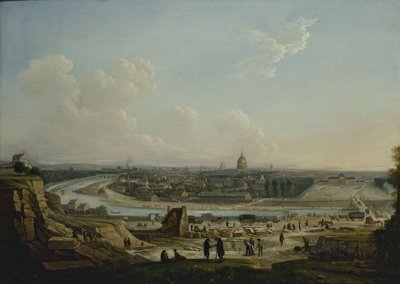 Widok ogólny Paryża ze wzgórza Chaillot, 1818 (olej na płótnie) autorstwa Seyfert