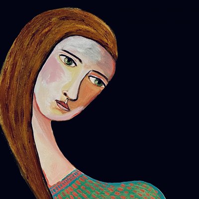 Ciche spojrzenie kobiety autorstwa Sharyn Bursic
