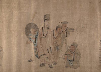 Malarstwo figurowe, połowa XIX wieku. autorstwa Shen Zhenlin