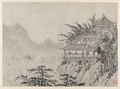 Dwanaście widoków Tiger Hill, Suzhou: tysiąc akrów chmur autorstwa Shen Zhou