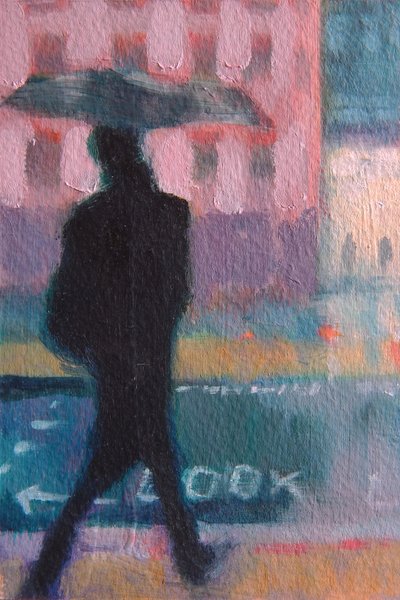 18.01 Dwór, 2015 (olej na karcie) autorstwa Sheri Gee