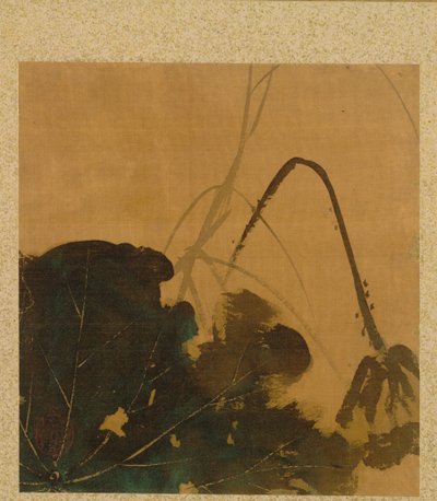 Lotos z Albumu Malarstwa Czcigodnego Zeshina autorstwa Shibata Zeshin