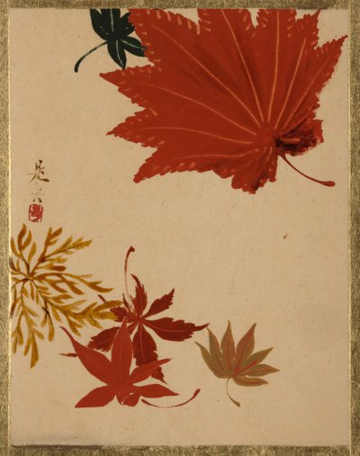 Liście klonu. autorstwa Shibata Zeshin