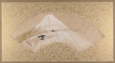 Góry z Ptakami, koniec XIX wieku. autorstwa Shibata Zeshin