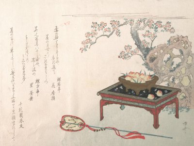 Brzoskwinie na stole, XIX w., XIX w. autorstwa Shinsai
