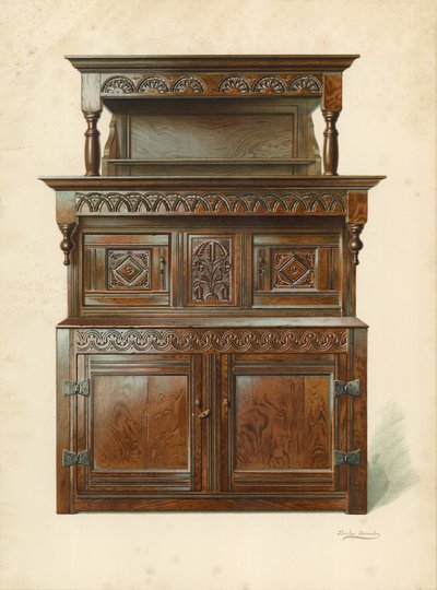 Oak Court Cupboard (Tridarn), własność H Clarence