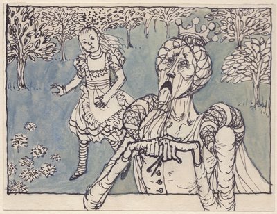 Alicja i Biała Królowa, 1953. autorstwa Shirley Markham