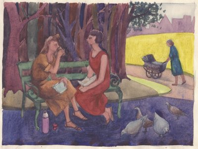„Incydent w parku”, 1952. autorstwa Shirley Markham