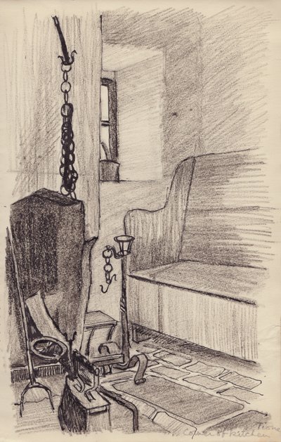 „Narożnik kuchni, Tione”, ok. 1950. autorstwa Shirley Markham