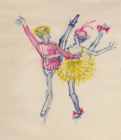 Tańcząca para, ok. 1950. autorstwa Shirley Markham