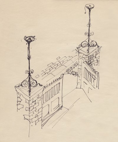 Brama podwójna, ok. 1950 r. autorstwa Shirley Markham