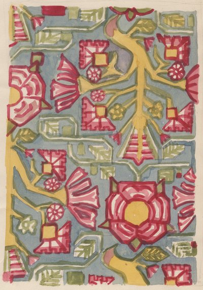 Kwiatowy wzór, ok. 1950. autorstwa Shirley Markham