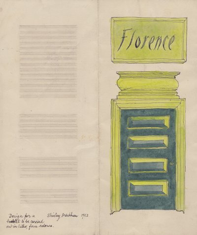 Ulotka Florencja, 1952. autorstwa Shirley Markham