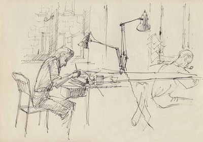 Studio graficzne, ok. 1950. autorstwa Shirley Markham