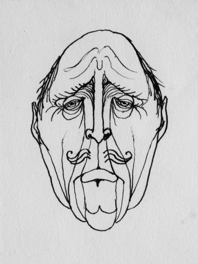 Groteskowa twarz, 1952. autorstwa Shirley Markham