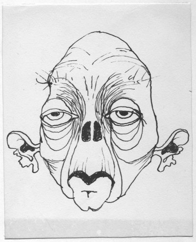 Groteskowa twarz, 1952. autorstwa Shirley Markham