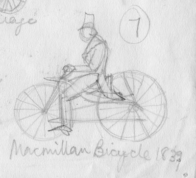 „Rower MacMillana, 1839”, ok. 1950 r. autorstwa Shirley Markham